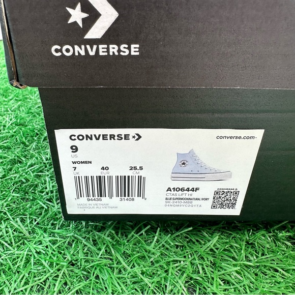 Converse Chuck Taylor All Star Lift Platform Hi Blue Supermoon / Natural Ivory - Picture 4 of 13